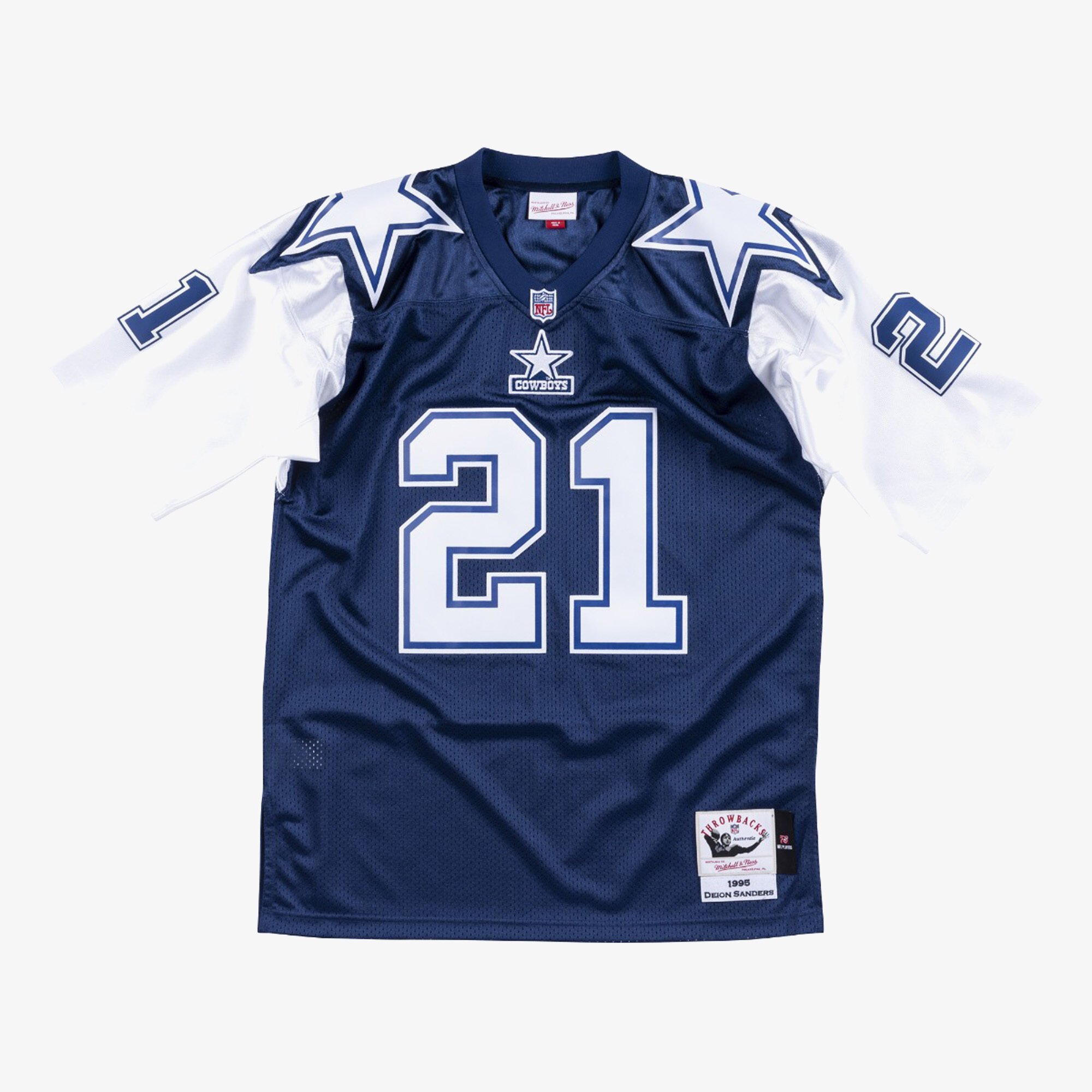 Maglia Mitchell & Ness autentica dei Dallas Cowboys, Deion Sanders 1995