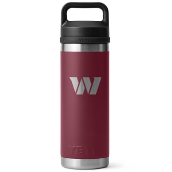 YETI Washington Commanders 18oz. Rambler Chug Water Bottle