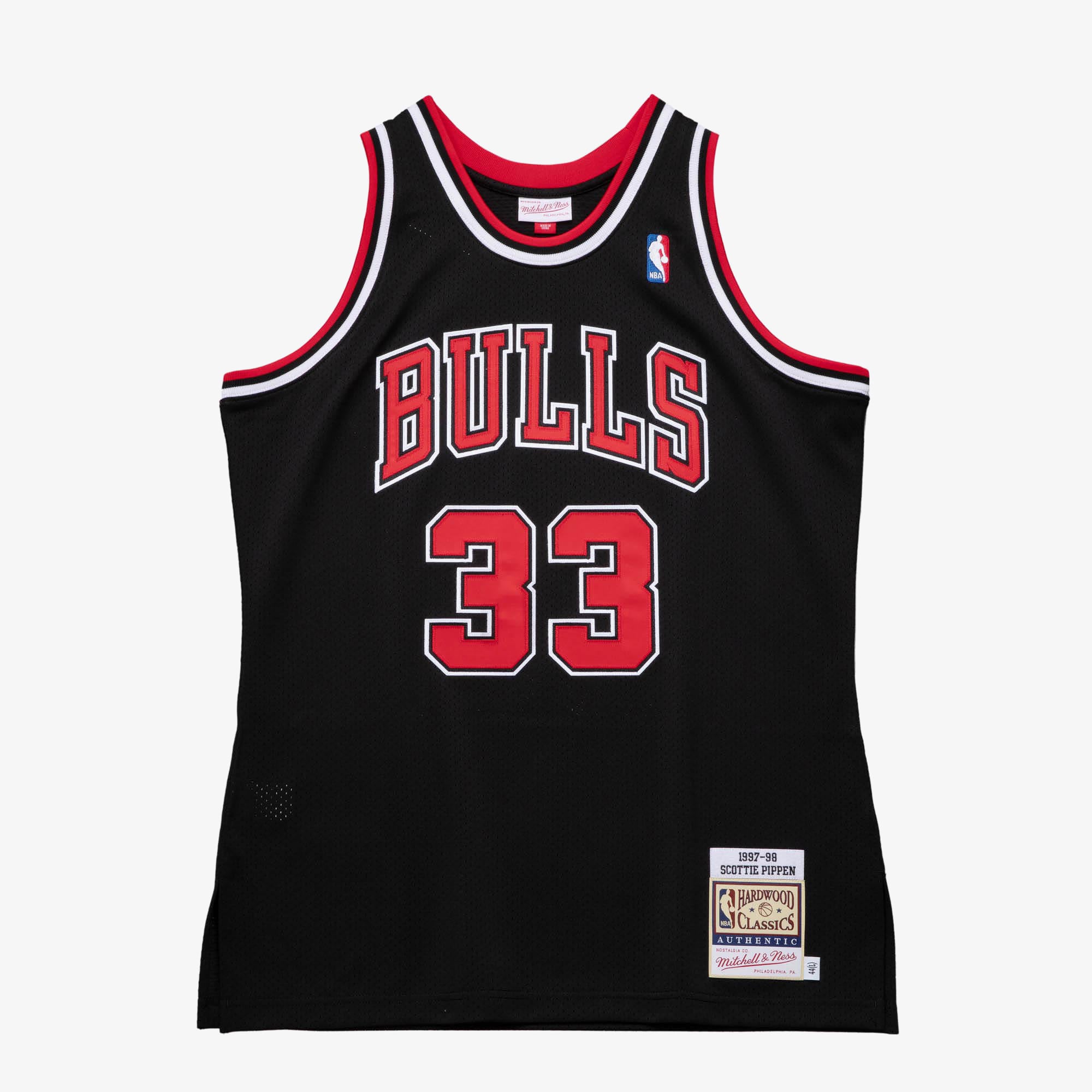 Scottie Pippen Chicago Bulls 1997 Mitchell & Ness Black Authentic Jersey Alternate