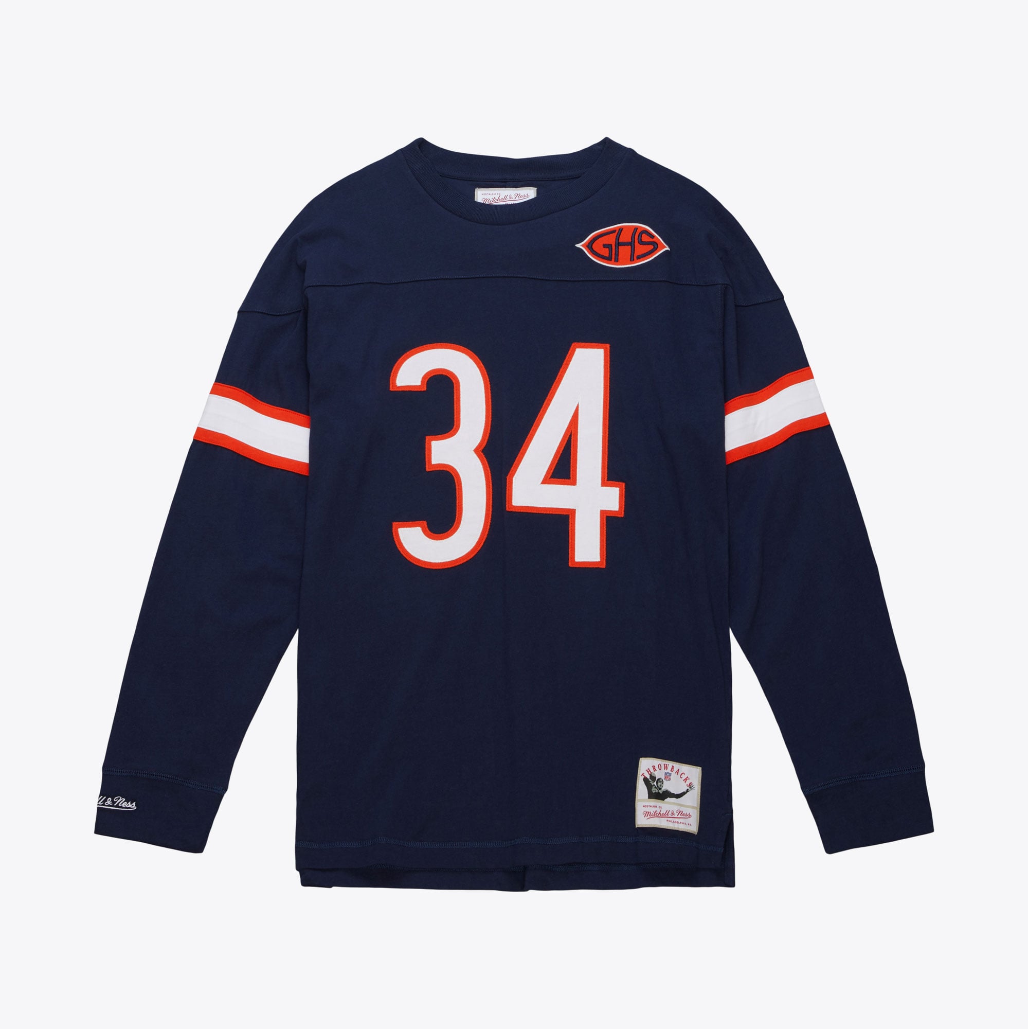 T-shirt manches longues Mitchell & Ness (nom et numéro) des Bears de Chicago, Walter Payton (1983)