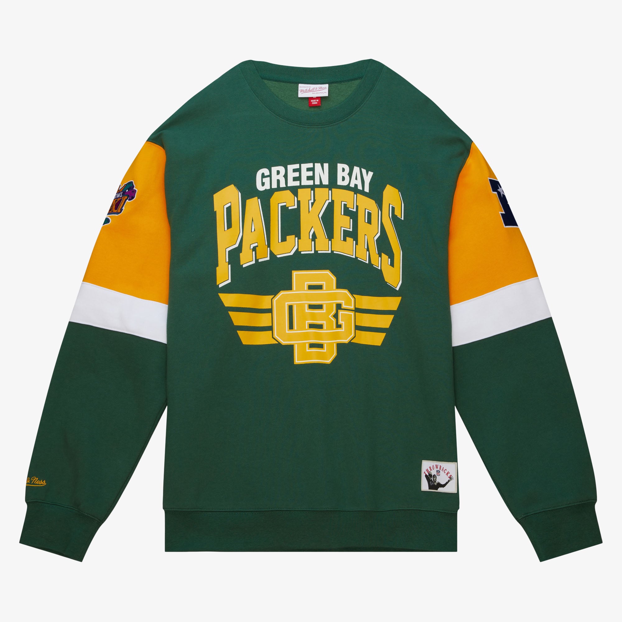 Green Bay Packers Mitchell & Ness All Over Crew 3.0