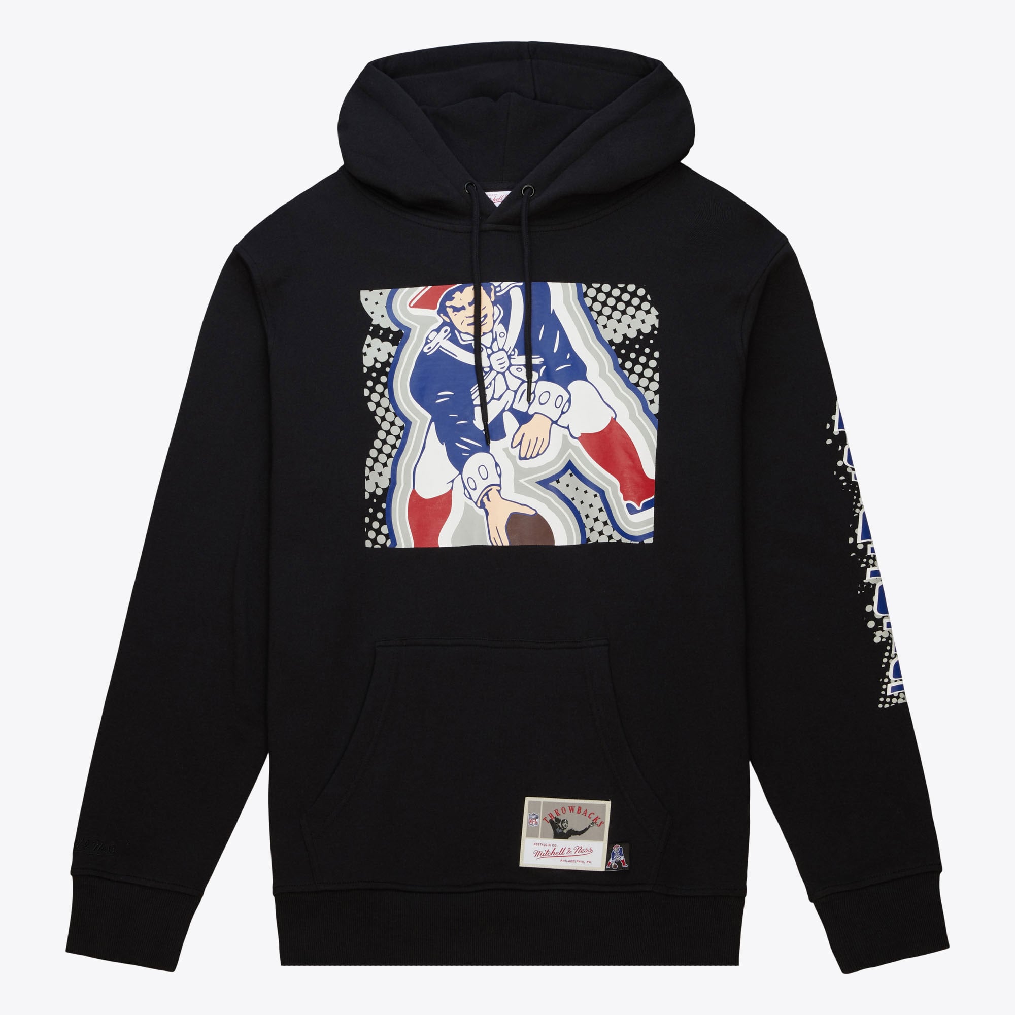 New England Patriots Mitchell & Ness Big Face 7.0 Hoodie
