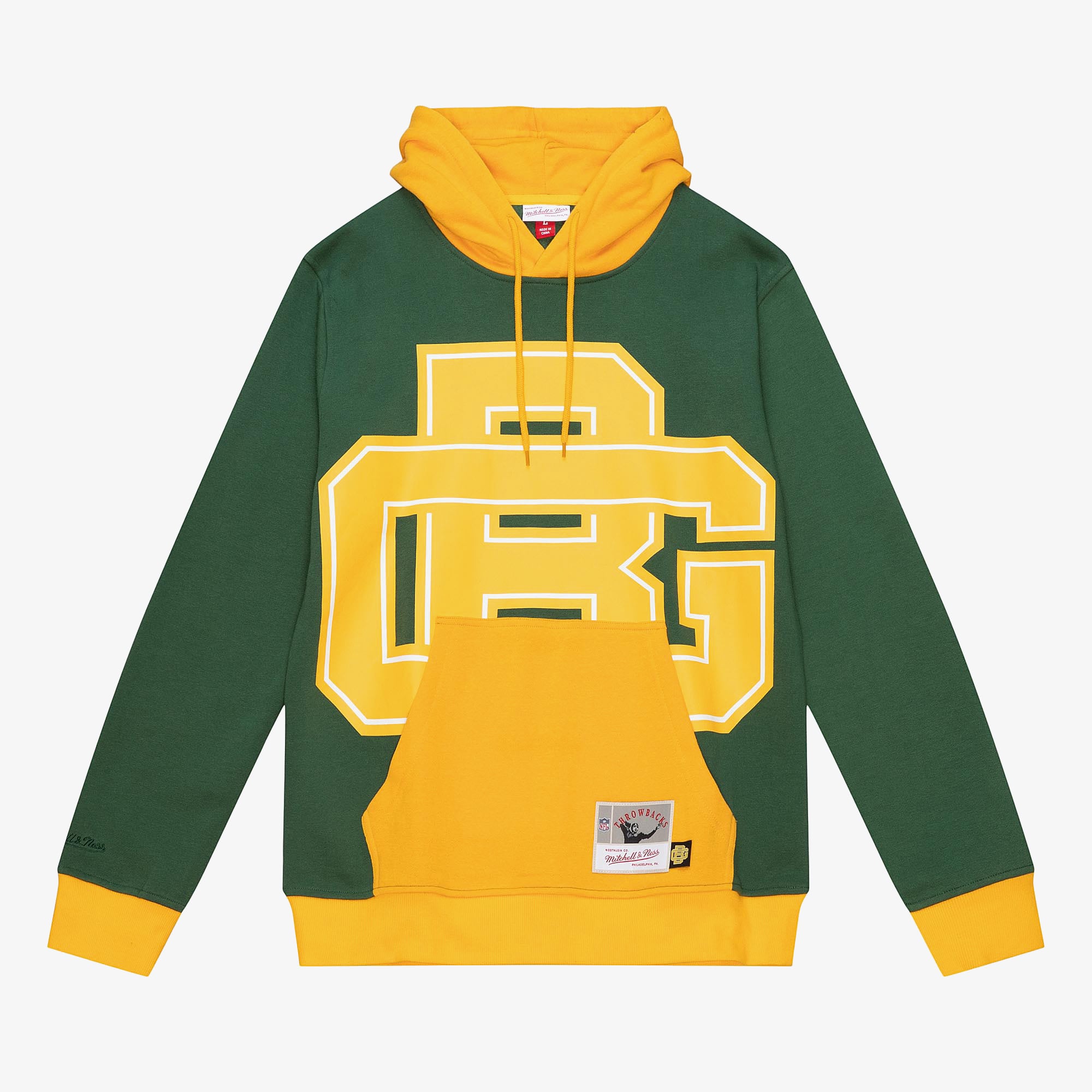 Green Bay Packers Mitchell & Ness Big Face Hoodie 5.0