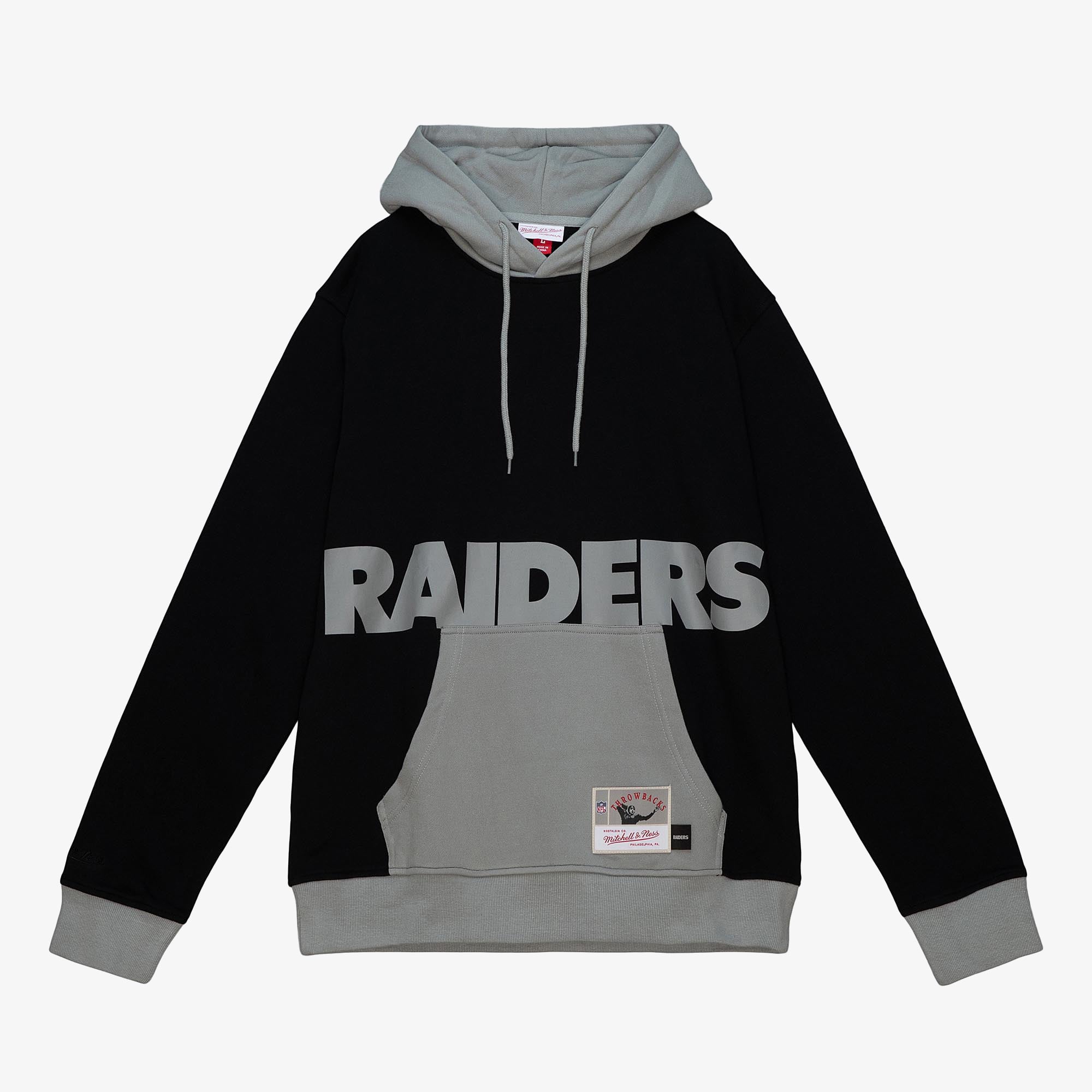Felpa con cappuccio Los Angeles Raiders Mitchell & Ness Big Face 5.0