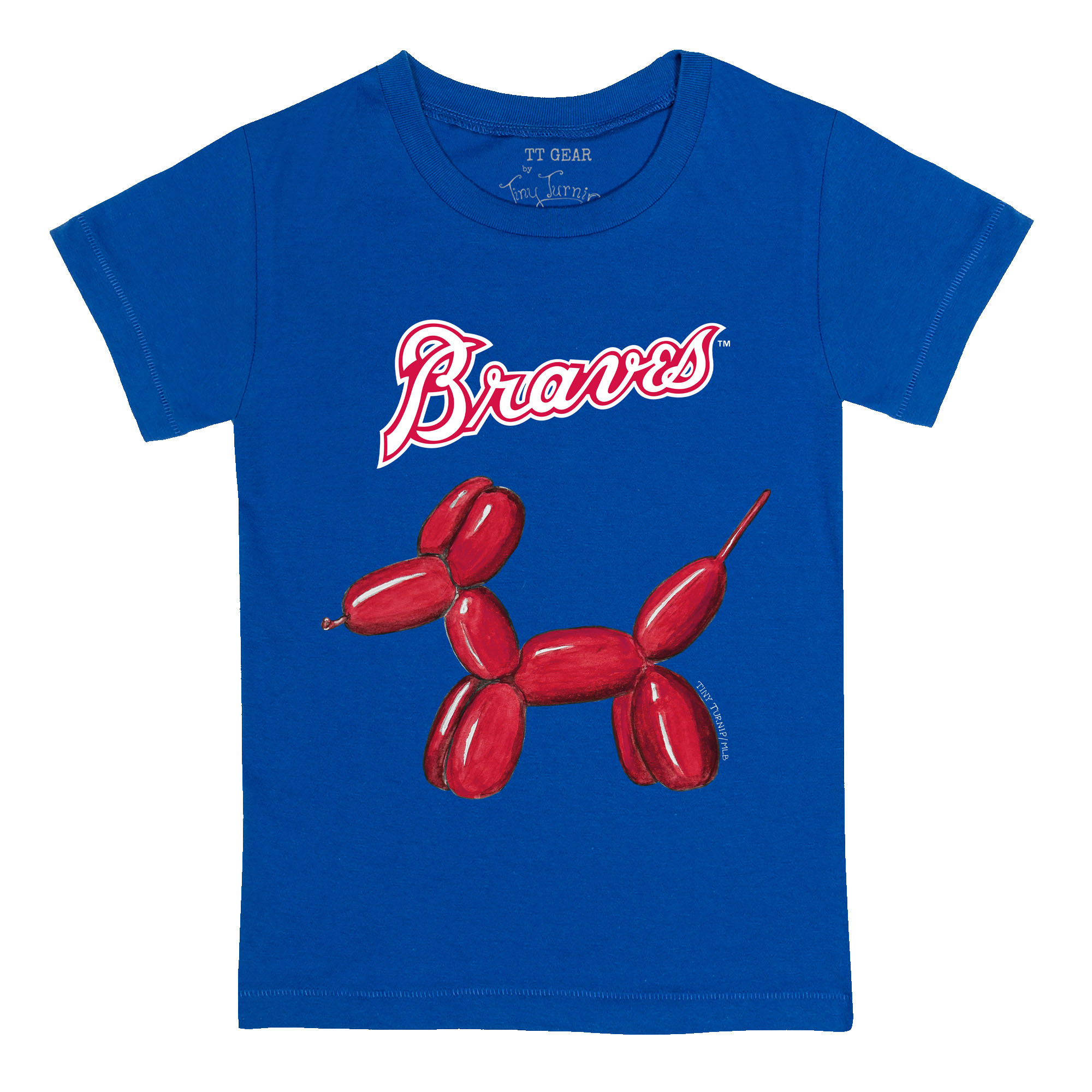 Infant Tiny Turnip Royal Atlanta Braves Balloon Dog T-Shirt Infant Tiny Turnip Royal Atlanta Braves Balloon Dog T-Shirt