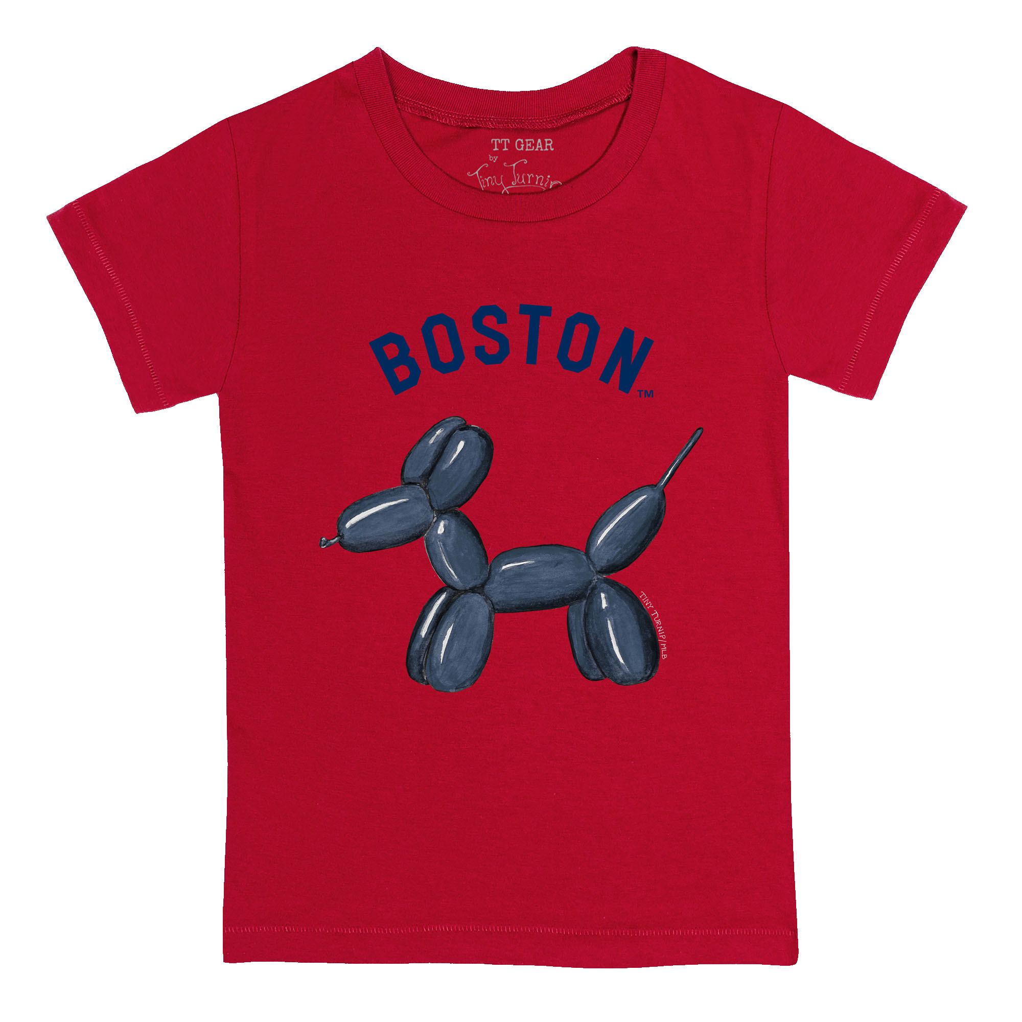 Youth Tiny Turnip Red Boston Red Sox Balloon Dog T-Shirt Youth Tiny Turnip Red Boston Red Sox Balloon Dog T-Shirt