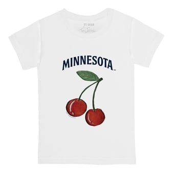 Infant Tiny Turnip White Minnesota Twins Cherries T-Shirt