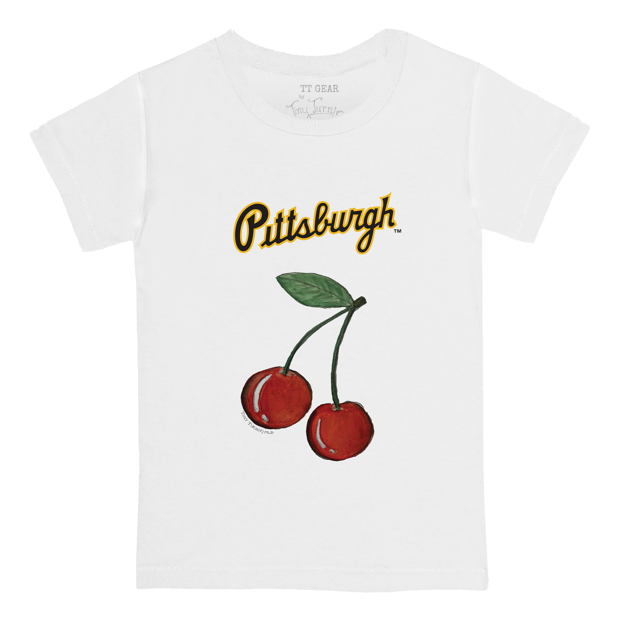 Youth Tiny Turnip White Pittsburgh Pirates Cherries T-Shirt