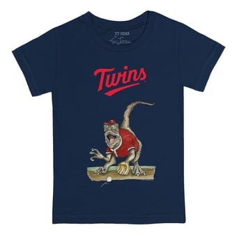 Infant Tiny Turnip Navy Minnesota Twins Velociraptor T-Shirt