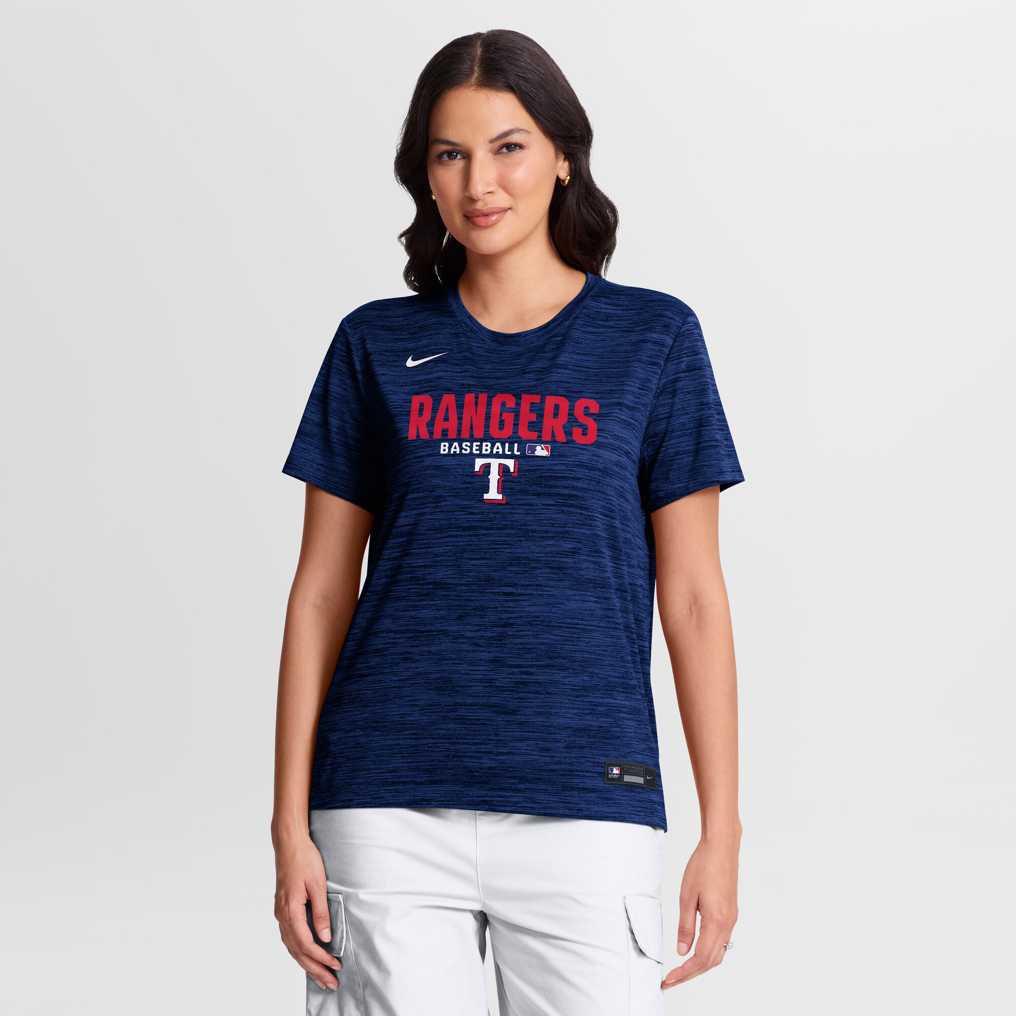 Women's Nike Royal Texas Rangers Authentic Collection Velocity Dri-FIT T-Shirt