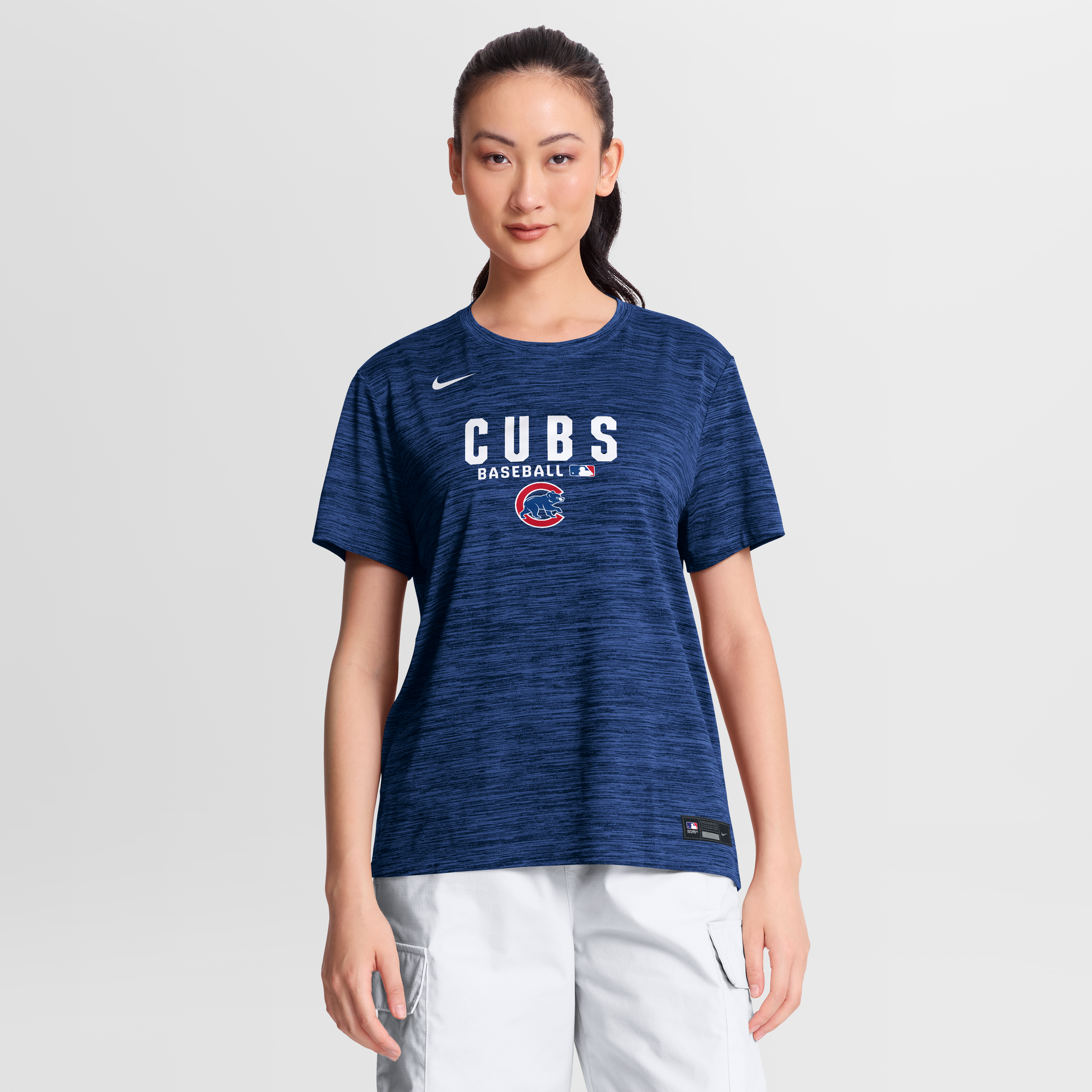Women's Nike Royal Chicago Cubs Authentic Collection Velocity Dri-FIT T-Shirt