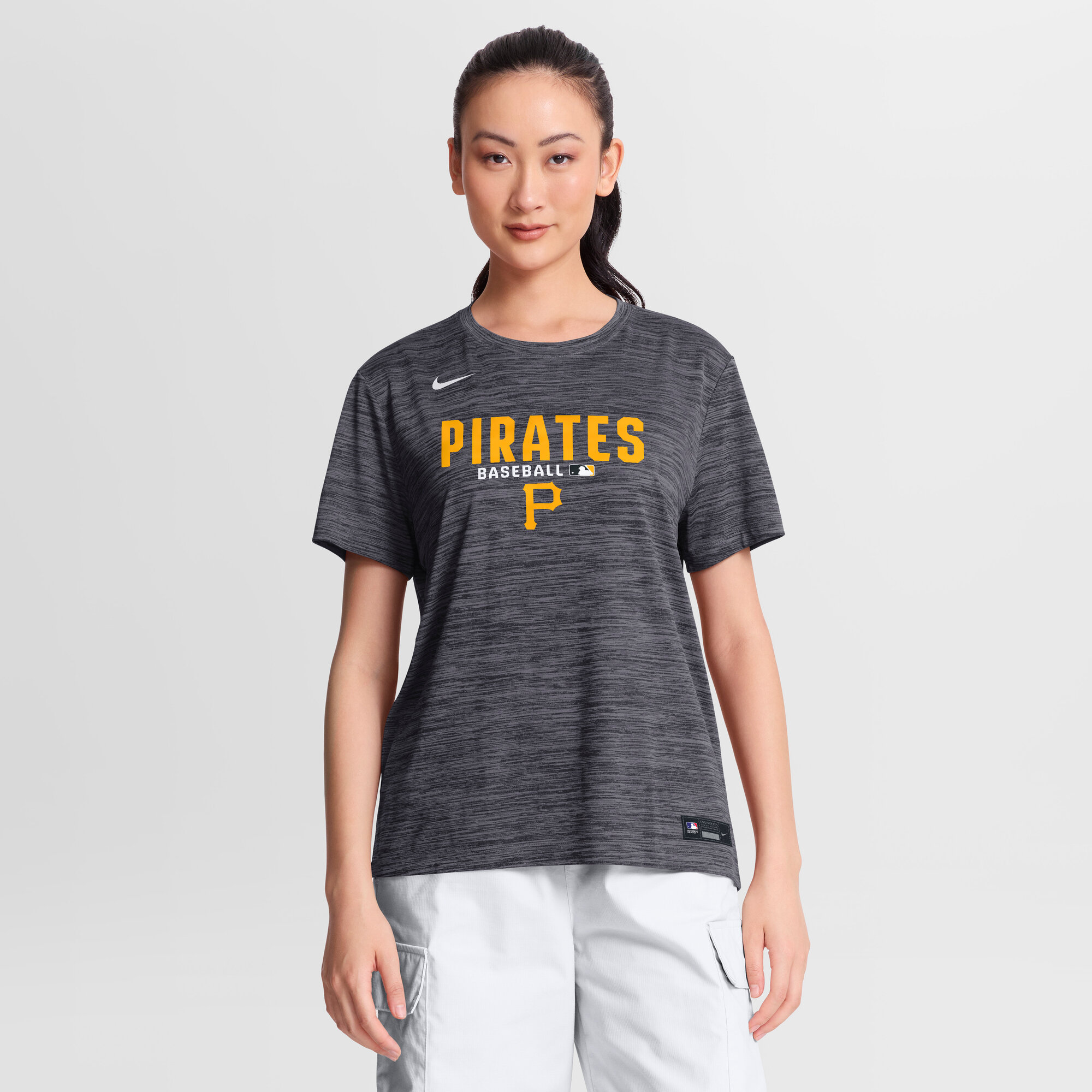 Women’s Nike Black Pittsburgh Pirates Authentic Collection Velocity Dri-FIT T-Shirt Women’s Nike Black Pittsburgh Pirates Authentic Collection Velocity Dri-FIT T-Shirt