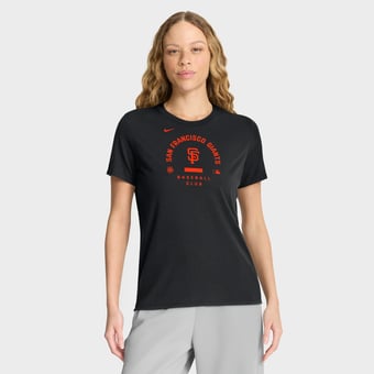 Women's Nike Black San Francisco Giants Authentic Collection Early Work Tri-Blend Dri-FIT T-Shirt