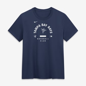 Women's Nike Navy Tampa Bay Rays Authentic Collection Early Work Tri-Blend Dri-FIT T-Shirt