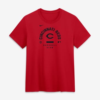 Women's Nike Red Cincinnati Reds Authentic Collection Early Work Tri-Blend Dri-FIT T-Shirt