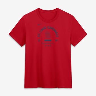 Women's Nike Red St. Louis Cardinals Authentic Collection Early Work Tri-Blend Dri-FIT T-Shirt