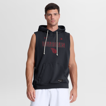 Men's Nike Navy Cleveland Guardians Authentic Collection Standard Issue Dri-FIT Sleeveless Hoodie