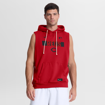 Men's Nike Red Cincinnati Reds Authentic Collection Standard Issue Dri-FIT Sleeveless Hoodie