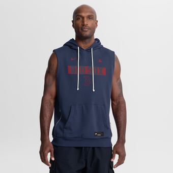 Men's Nike Navy Boston Red Sox Authentic Collection Standard Issue Dri-FIT Sleeveless Hoodie