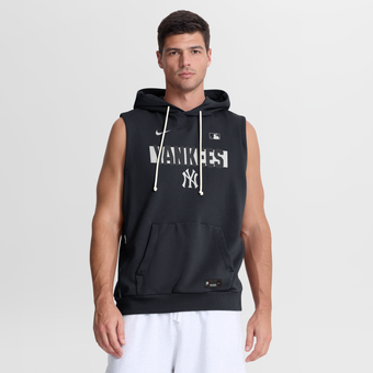 Men's Nike Navy New York Yankees Authentic Collection Standard Issue Dri-FIT Sleeveless Hoodie