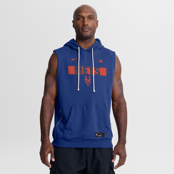 Men's Nike Royal New York Mets Authentic Collection Standard Issue Dri-FIT Sleeveless Hoodie
