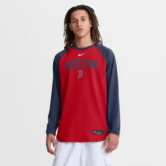 Men's Nike Red Boston Red Sox Authentic Collection Raglan Dri-FIT Sweatshirt