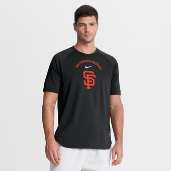 Men's Nike Black San Francisco Giants Authentic Collection Batting Practice Pre-Game Raglan Dri-FIT Top