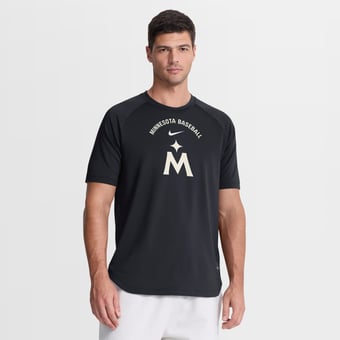 Men's Nike Navy Minnesota Twins Authentic Collection Batting Practice Pre-Game Raglan Dri-FIT Top