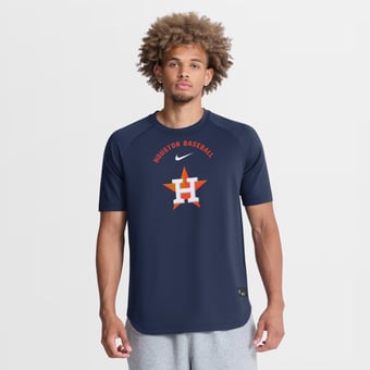 Men's Nike Navy Houston Astros Authentic Collection Batting Practice Pre-Game Raglan Dri-FIT Top