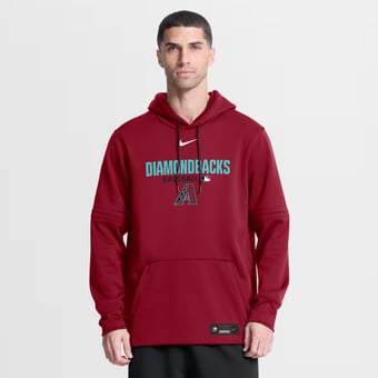 Men's Nike Red Arizona Diamondbacks Authentic Collection Therma-FIT Hoodie