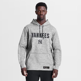 Men's Nike Heather Charcoal New York Yankees Authentic Collection Therma-FIT Hoodie