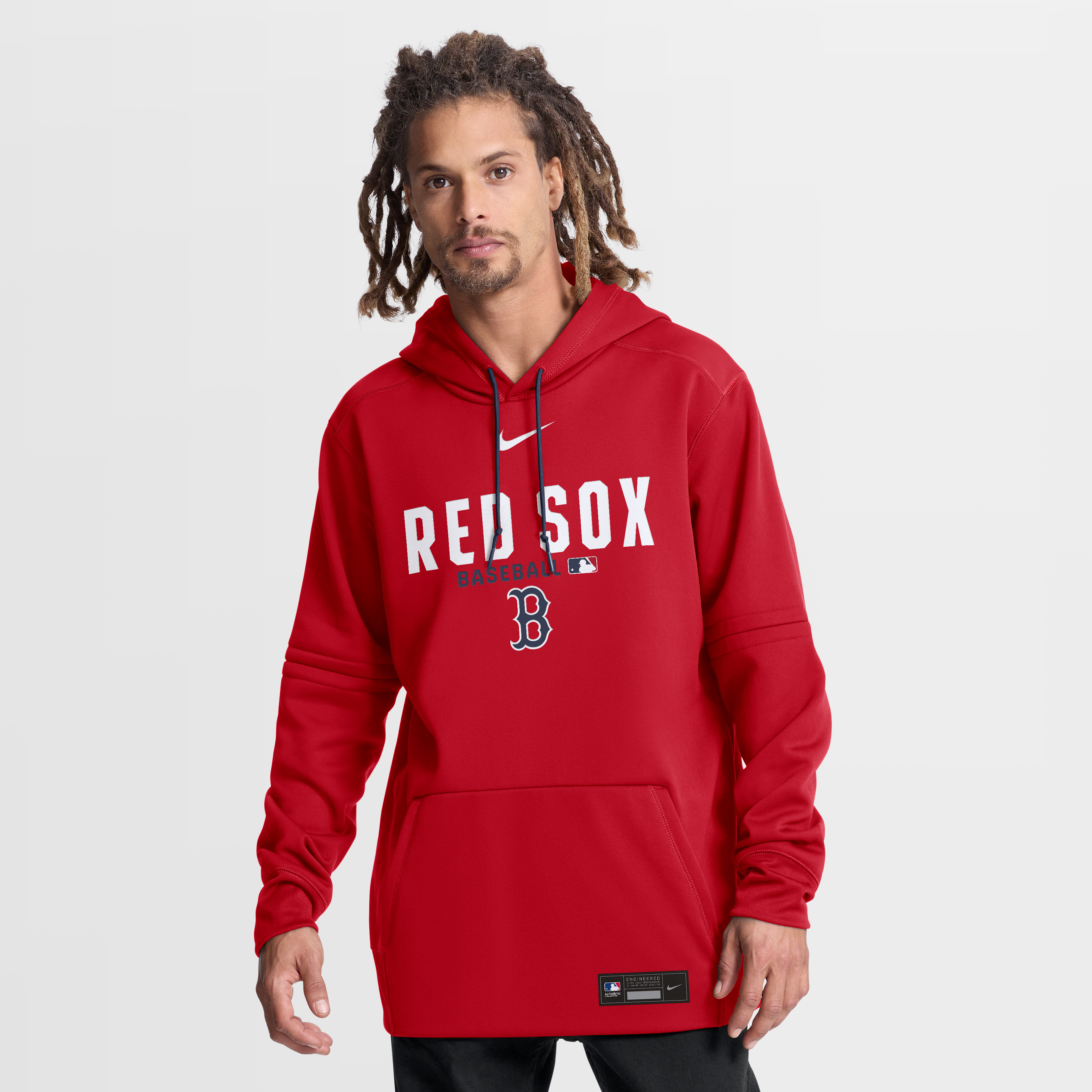 Men's Nike Red Boston Red Sox Authentic Collection Therma-FIT Hoodie