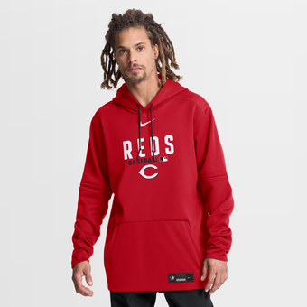 Men's Nike Red Cincinnati Reds Authentic Collection Therma-FIT Hoodie