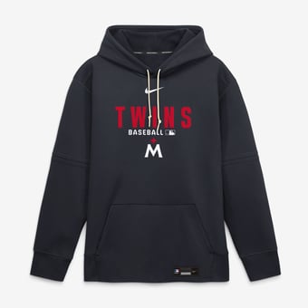 Men's Nike Navy Minnesota Twins Authentic Collection Therma-FIT Hoodie