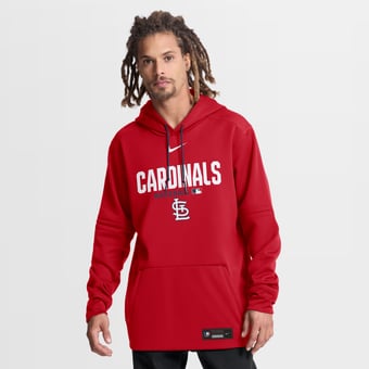 Men's Nike Red St. Louis Cardinals Authentic Collection Therma-FIT Hoodie