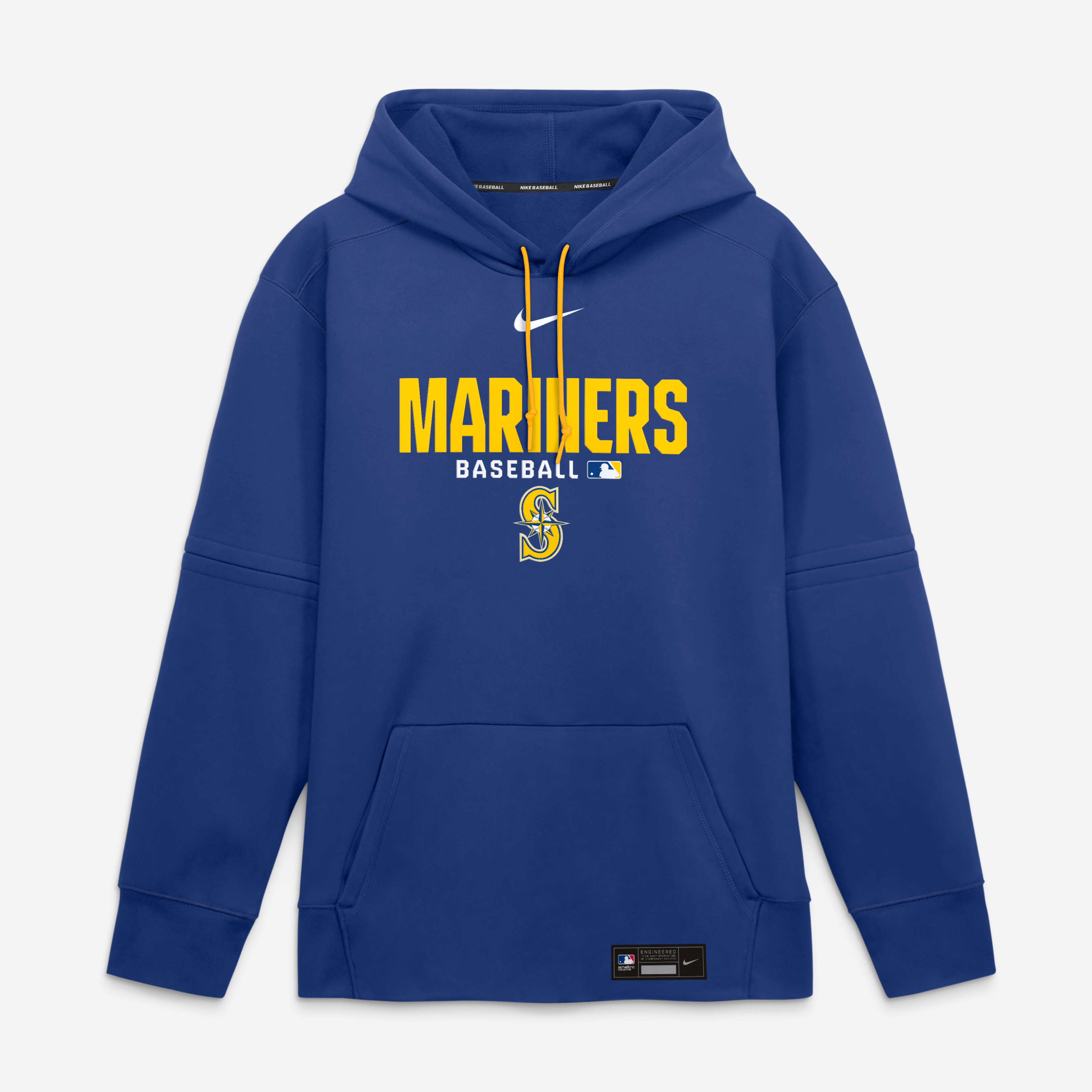 Men's Nike Royal Seattle Mariners Authentic Collection Therma-FIT Hoodie