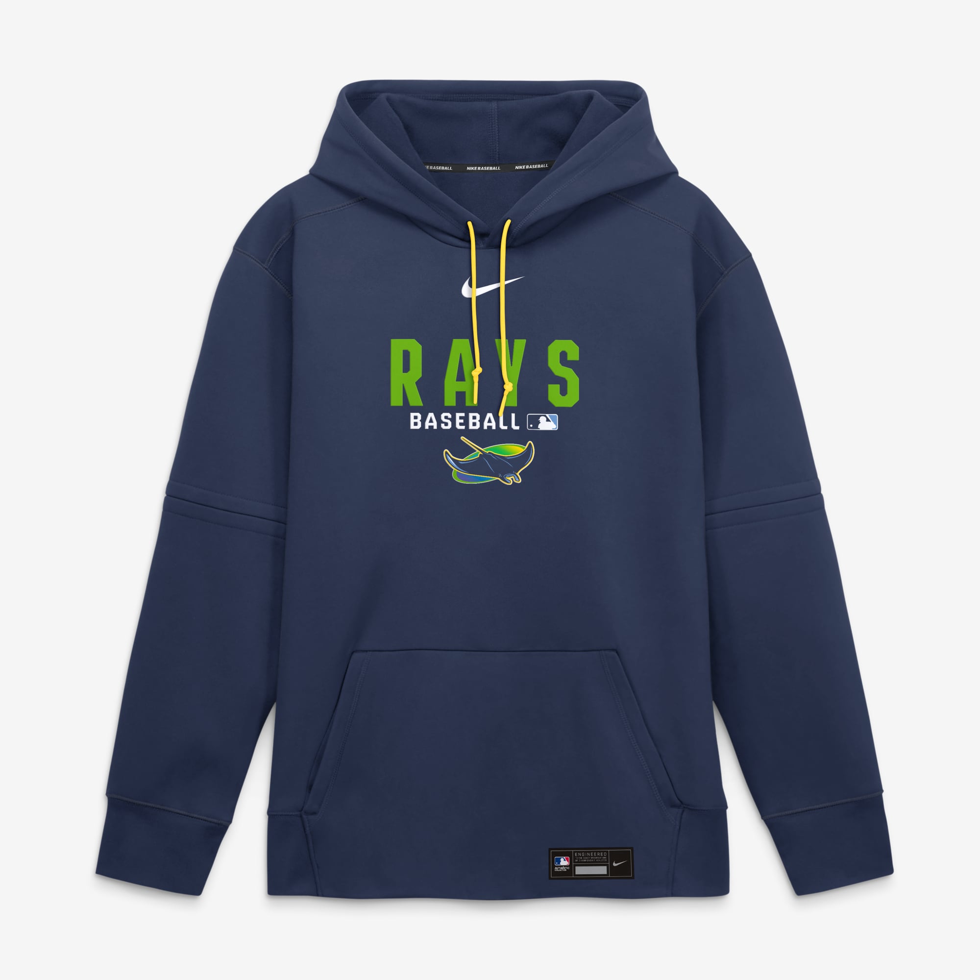 Men's Nike Navy Tampa Bay Rays Authentic Collection Therma-FIT Hoodie