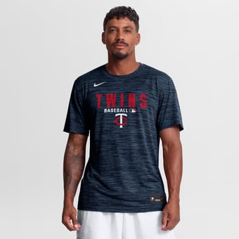 Men's Nike Navy Minnesota Twins Authentic Collection Velocity Dri-FIT T-Shirt