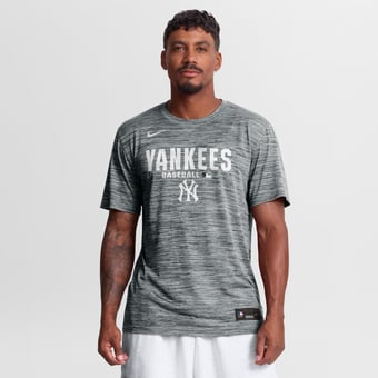 Men's Nike Heather Charcoal New York Yankees Authentic Collection Velocity Dri-FIT T-Shirt