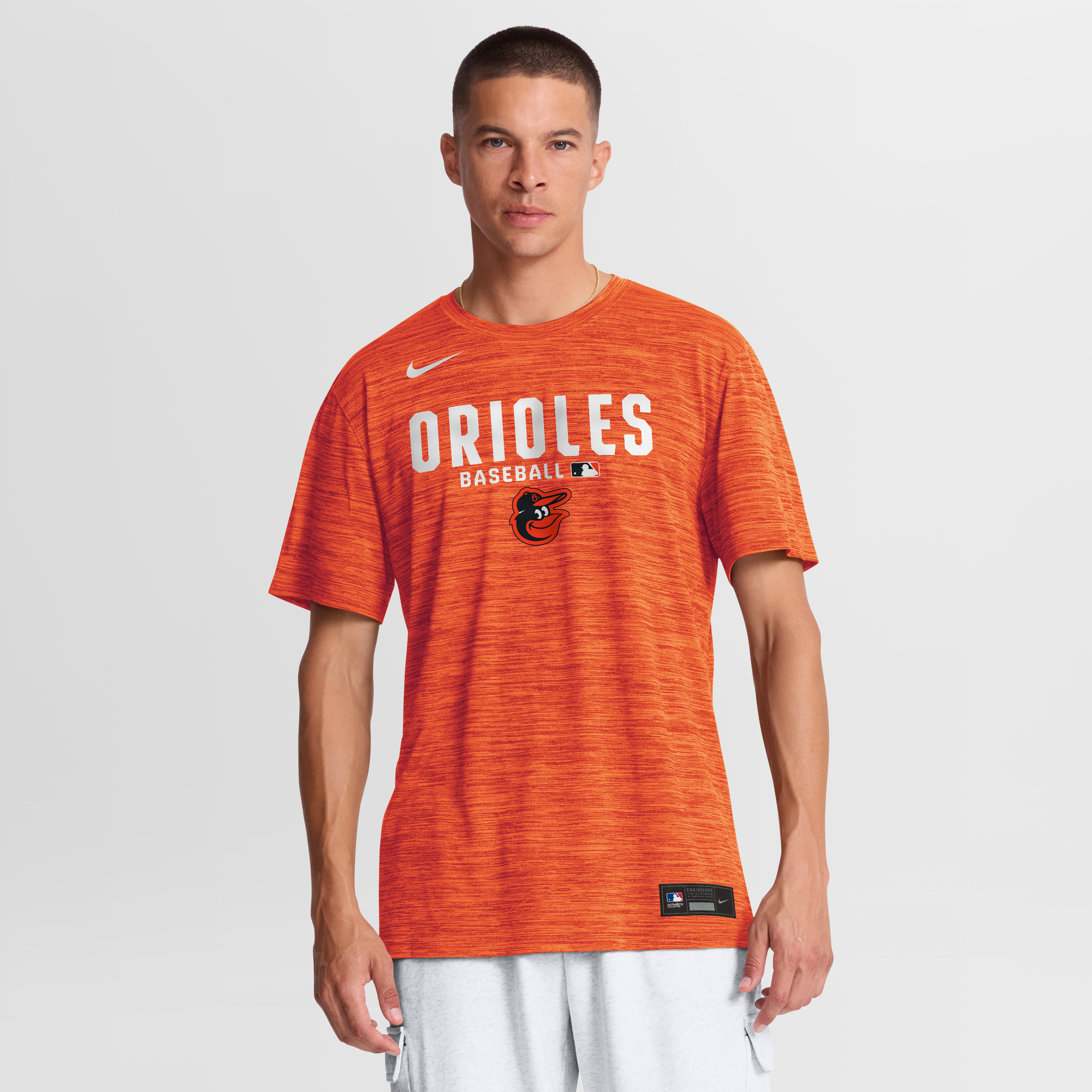 Men's Nike Orange Baltimore Orioles Authentic Collection Velocity Dri-FIT T-Shirt