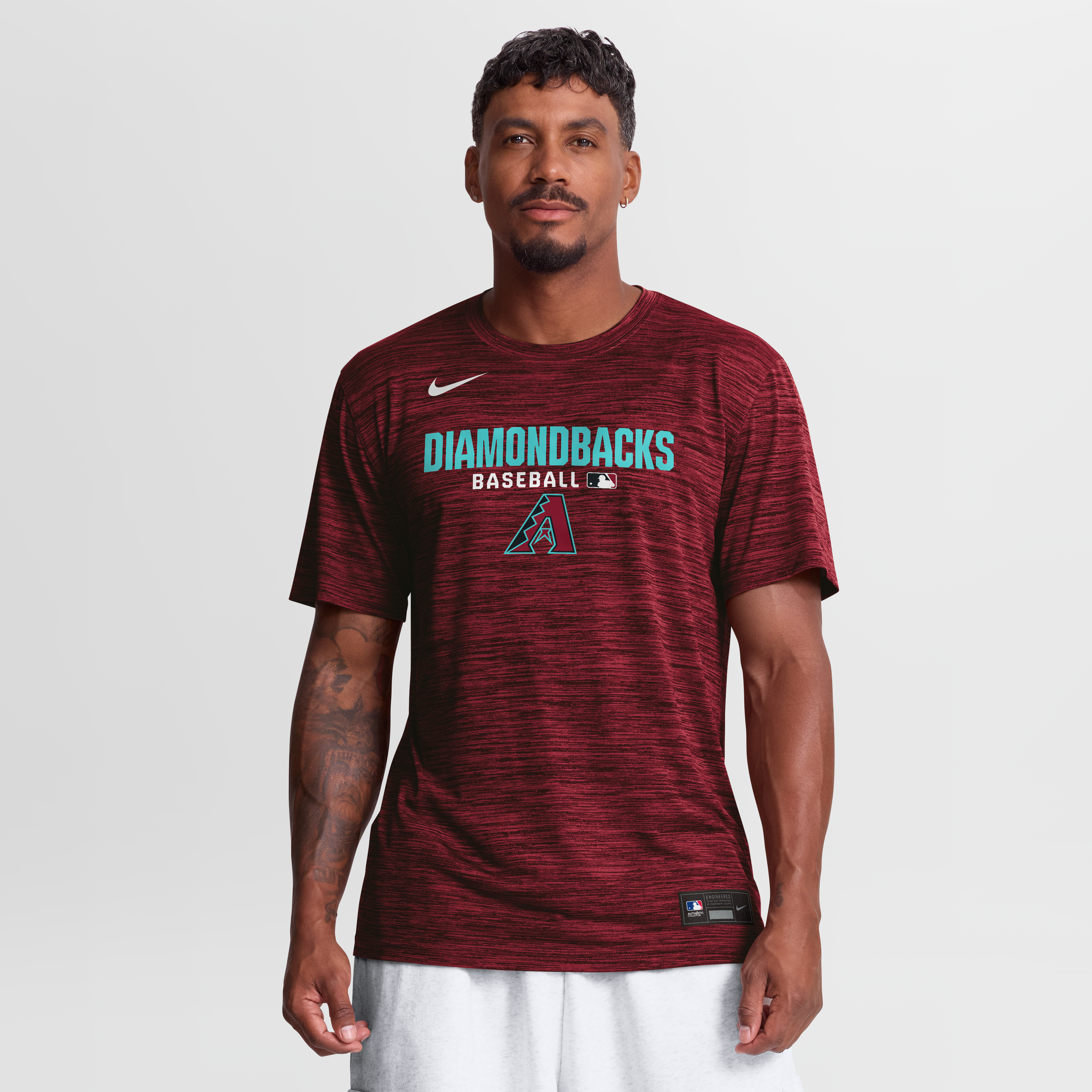 Men's Nike Red Arizona Diamondbacks Authentic Collection Velocity Dri-FIT T-Shirt