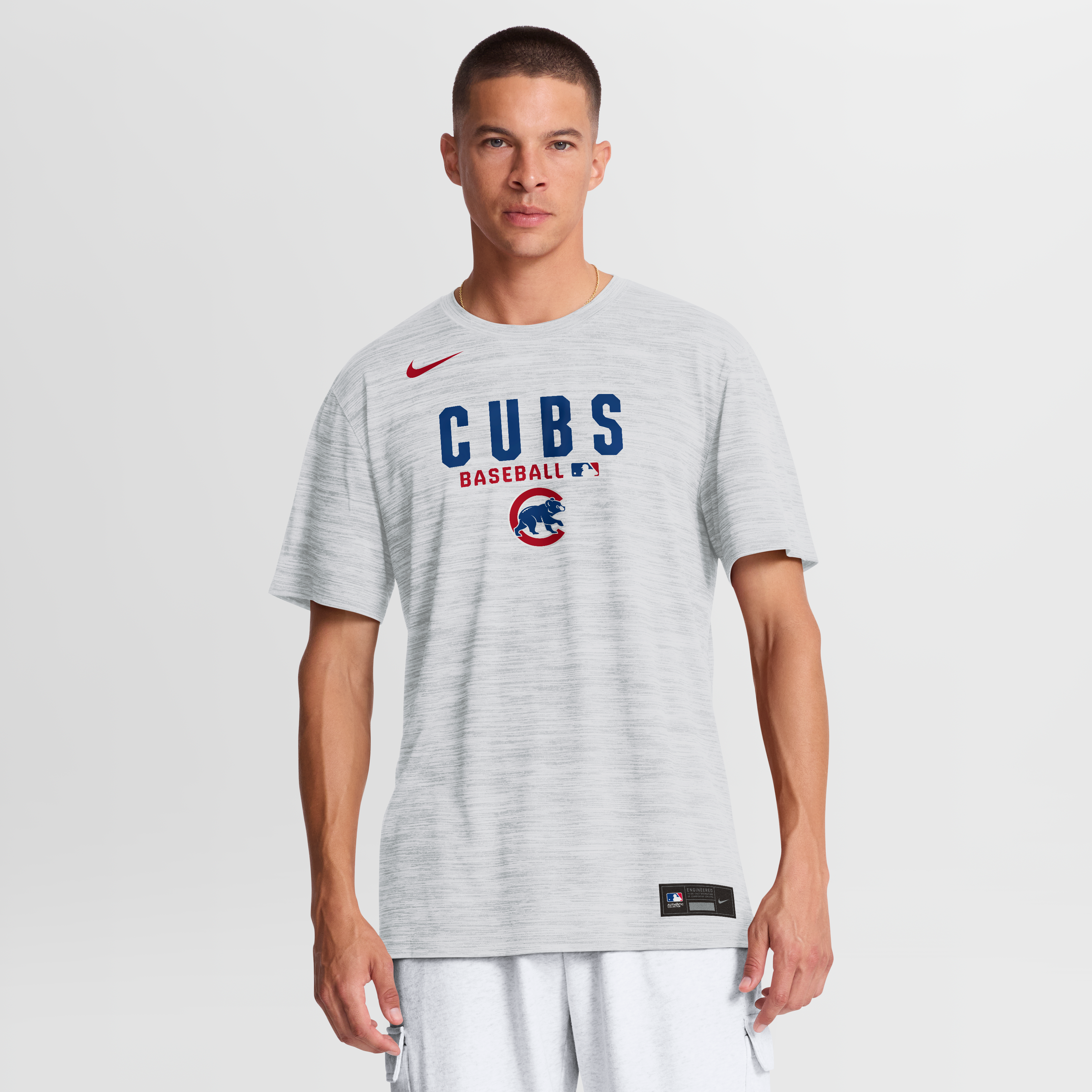 Men's Nike White Chicago Cubs Authentic Collection Velocity Dri-FIT T-Shirt