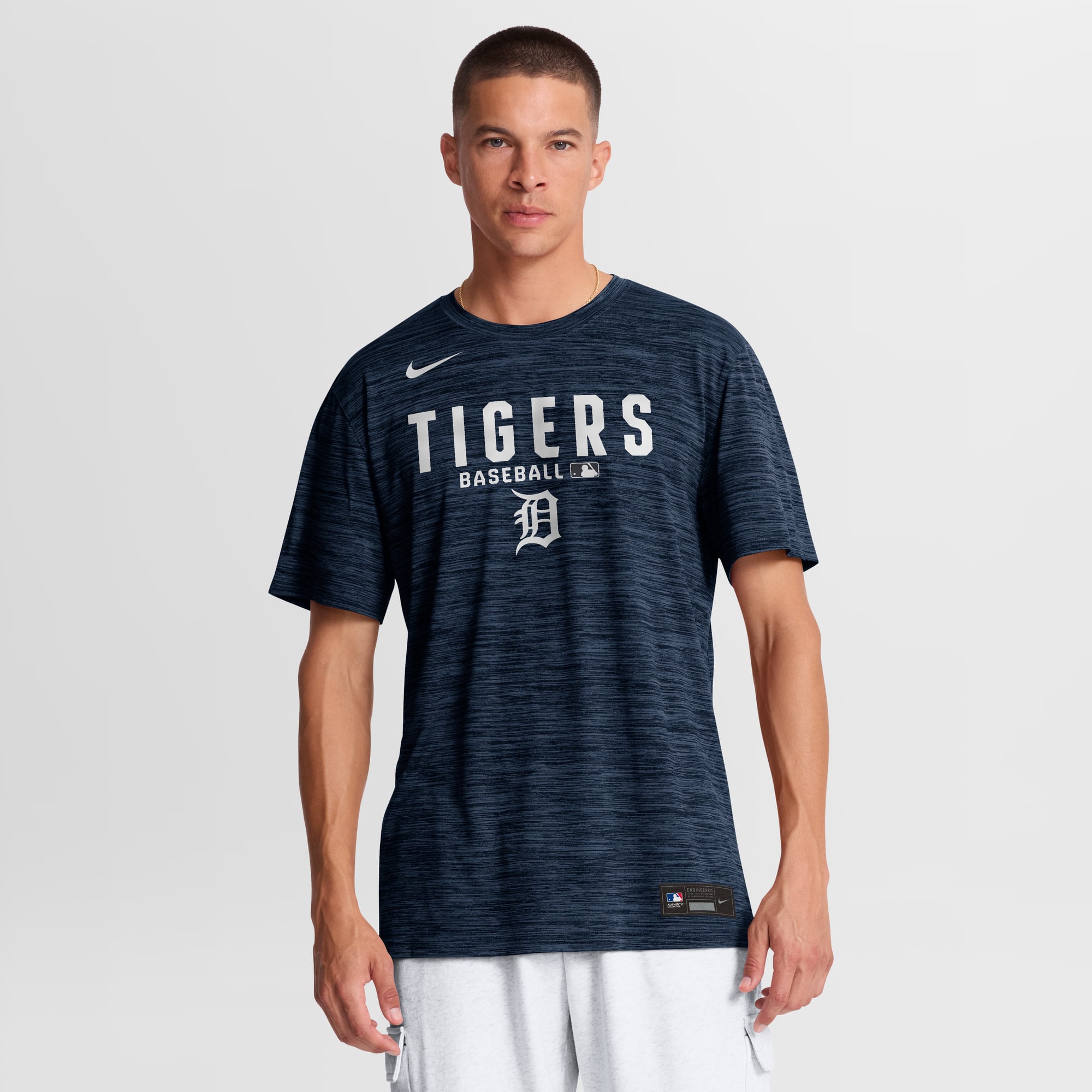 Men's Nike Navy Detroit Tigers Authentic Collection Velocity Dri-FIT T-Shirt