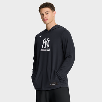 Men's Nike Navy New York Yankees Authentic Collection Dri-FIT Long Sleeve Hooded T-Shirt