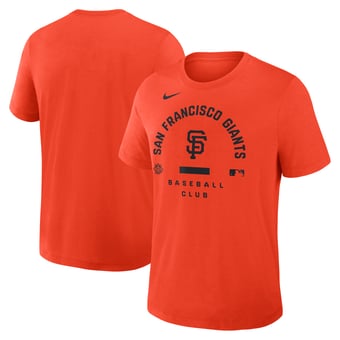 Men's Nike Orange San Francisco Giants Authentic Collection Early Work Tri-Blend Dri-FIT T-Shirt