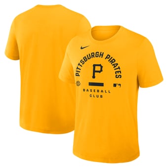 Men's Nike Gold Pittsburgh Pirates Authentic Collection Early Work Tri-Blend Dri-FIT T-Shirt