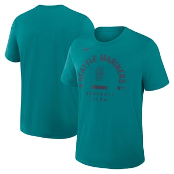 Men's Nike Teal Seattle Mariners Authentic Collection Early Work Tri-Blend Dri-FIT T-Shirt