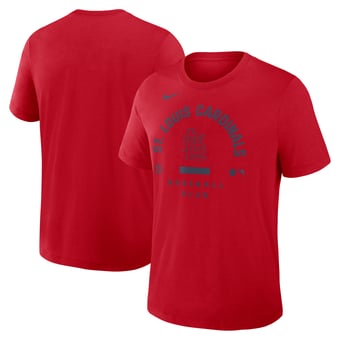 Men's Nike Red St. Louis Cardinals Authentic Collection Early Work Tri-Blend Dri-FIT T-Shirt