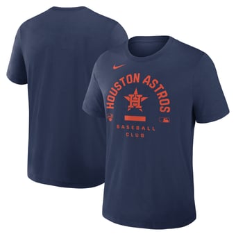 Men's Nike Navy Houston Astros Authentic Collection Early Work Tri-Blend Dri-FIT T-Shirt