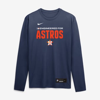 Men's Nike Navy Houston Astros Authentic Collection Legend Dri-FIT Long Sleeve T-Shirt